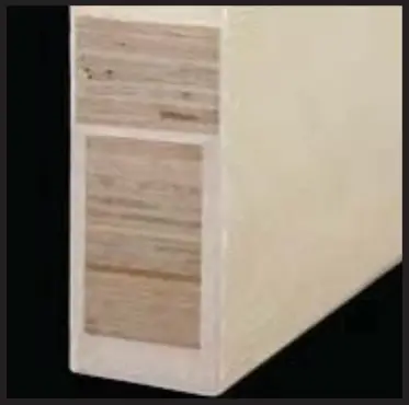 LVL Lumber Components Inside an EHI Custom Doors Fiberglass Door
